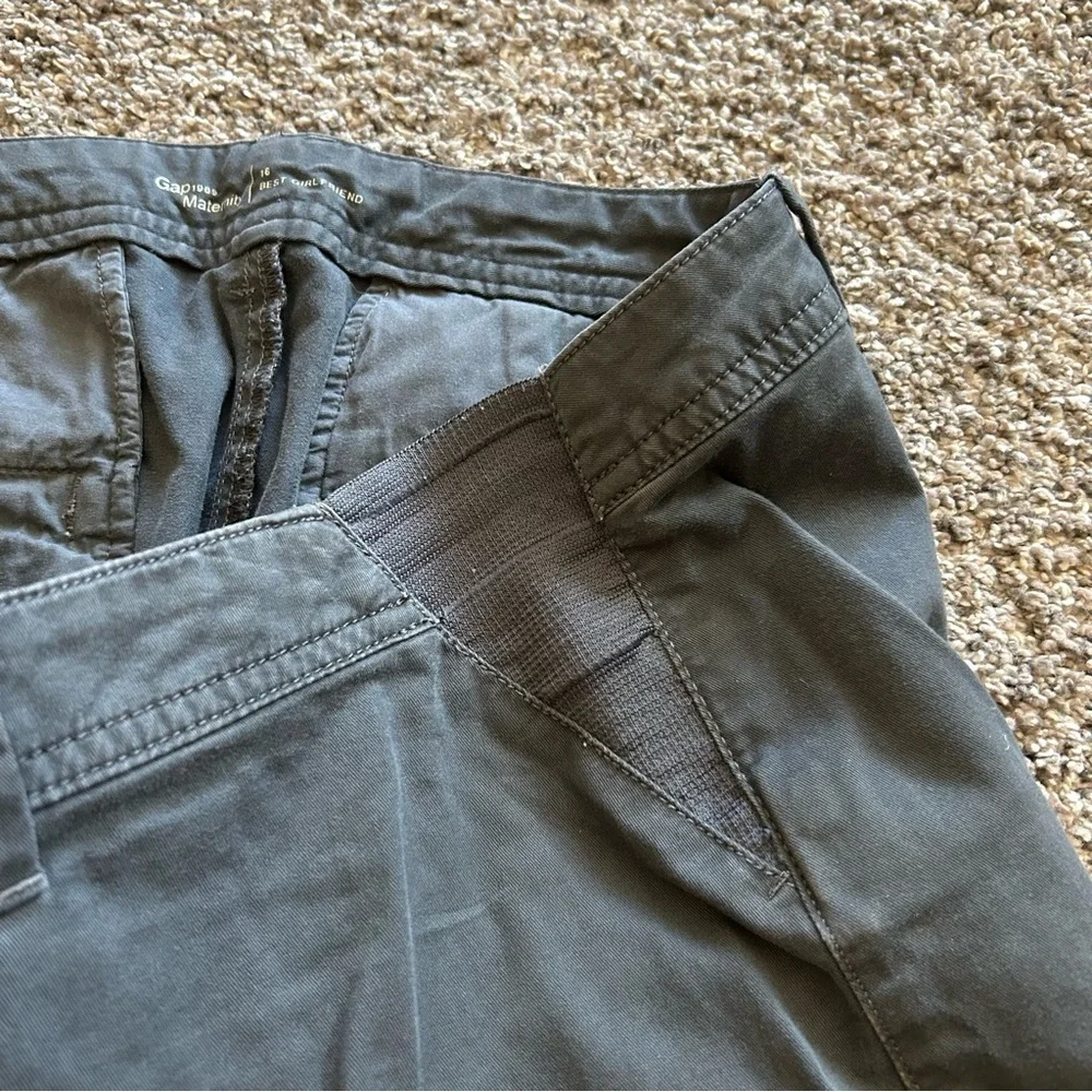 Gap Maternity women’s 16 best girlfriend gray pants below the belly pregnancy